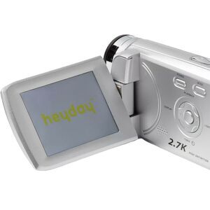 Digital Camcorder 2.7K 8MP heyday Silver 512GB Storage Built‑In Mic Vlogging